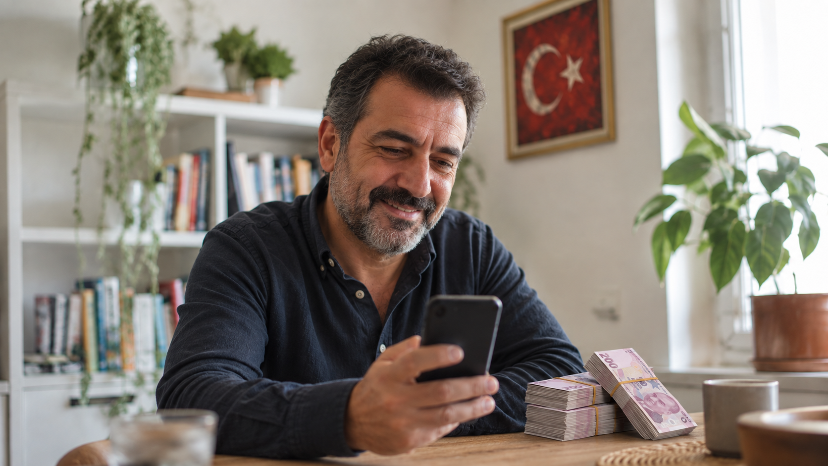Mehmet, İstanbul'daki evinde